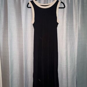 Easy everyday black midi dress